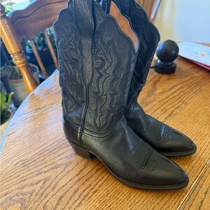 Lucchese Black Western Boots